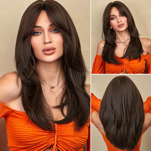 Perruque Haute Tolerance Raide Blonde Synthetique 57cm