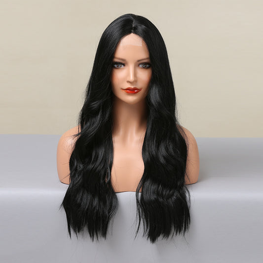 Perruque Lace Wig Tolerance Ondulé Longue Noir 65cm