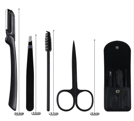 Set de 4 pièces pour la coupe des sourcils en acier inoxydable