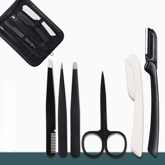 Set de 6 pièces pour la coupe des sourcils en acier inoxydable