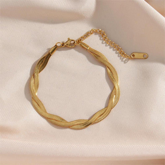 Bracelet en chaîne de serpent