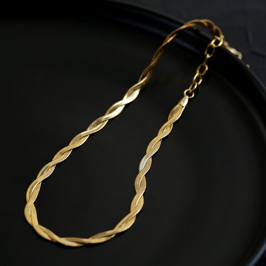 Collier en chaîne de serpent