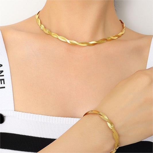 Collier en chaîne de serpent