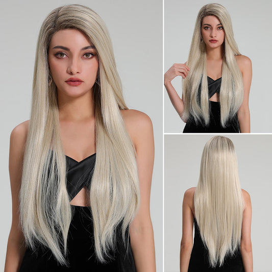 Perruque T part Lace Wig longue Blonde 70cm