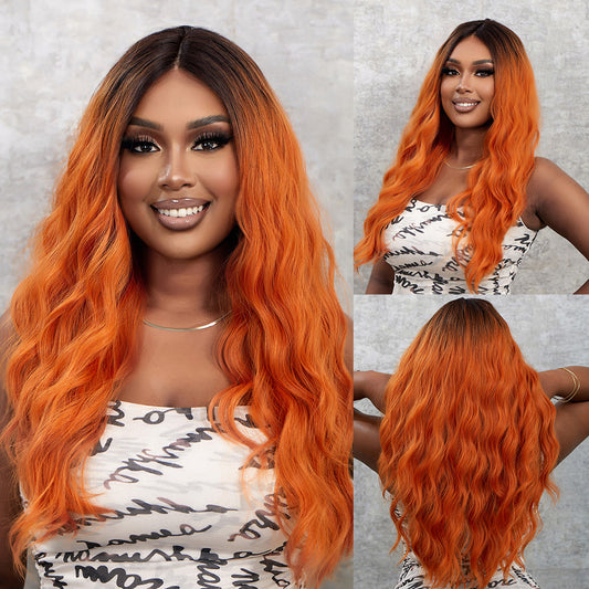 Perruque T part Lace Wig Ondulée Rousée 60cm