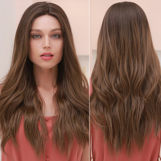 Perruque T part Lace Wig longue Ondulée Blonde 60cm