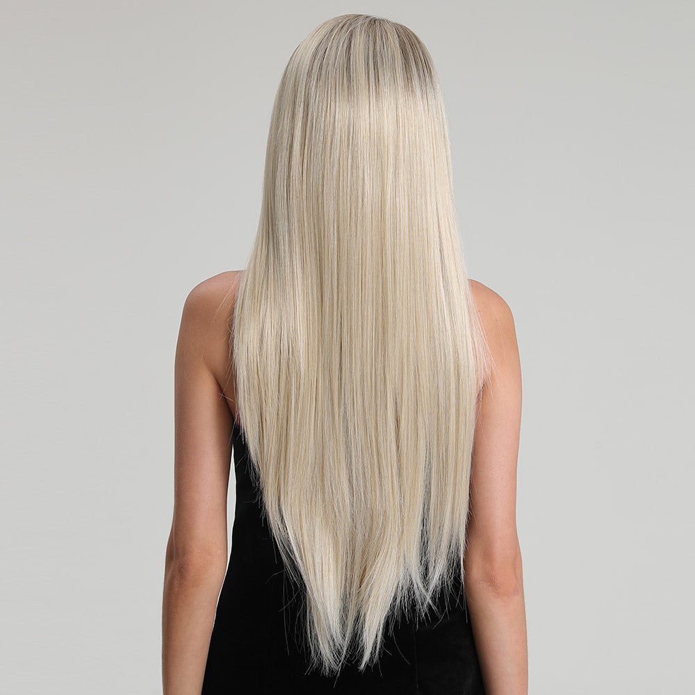 Perruque T part Lace Wig longue Blonde 70cm