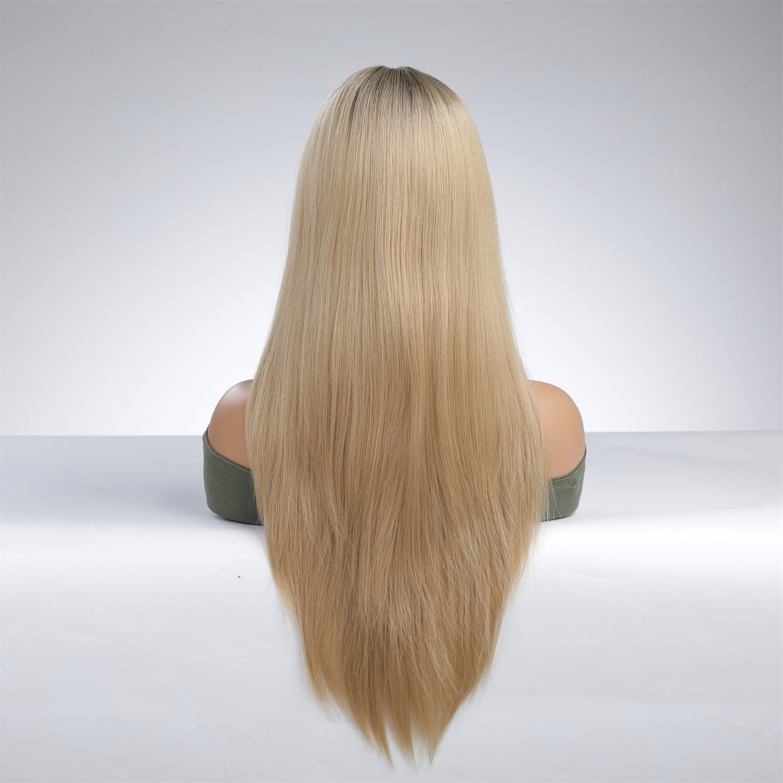 Perruque T part Lace Wig longue Raide Blonde 60cm