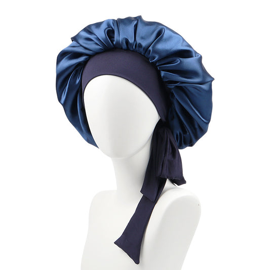 Bonnet de nuit extensible pour cheveux longs