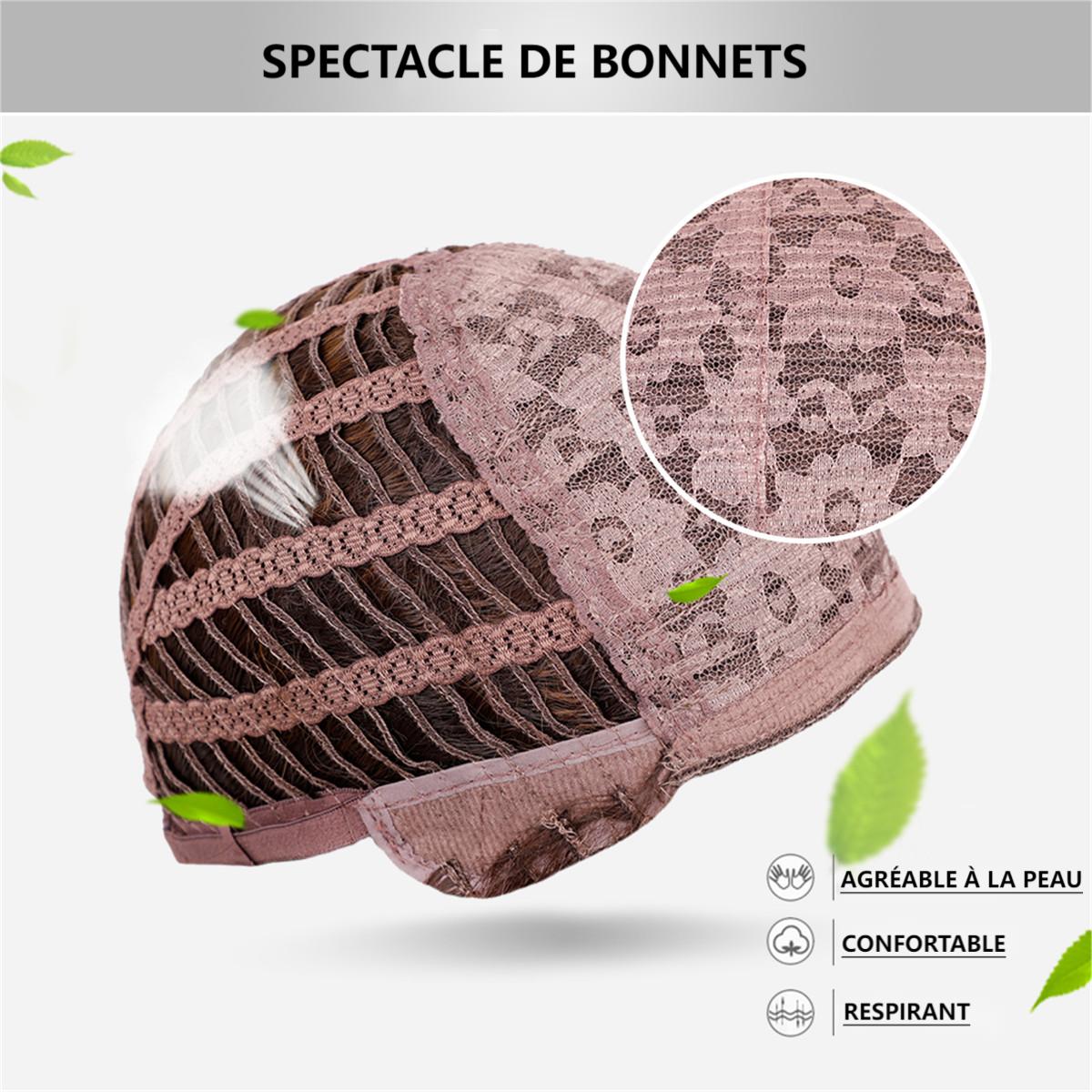 Perruque Haute Résistance Longue Raide Bordeaux Synthetique 60cm